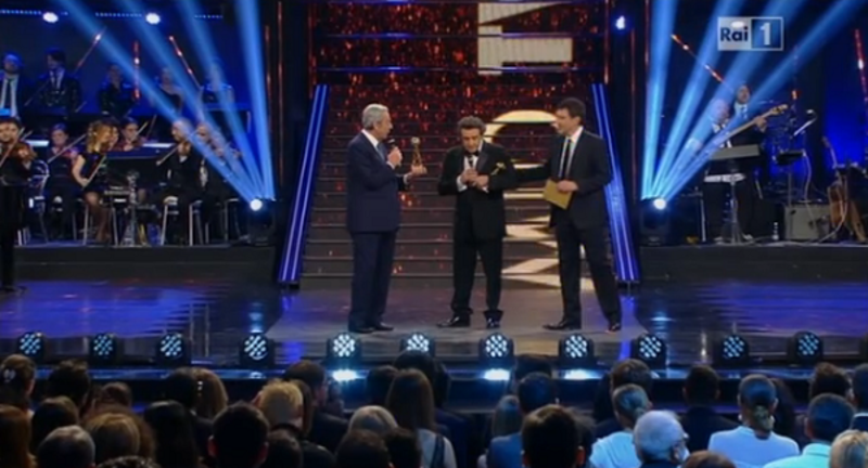 Premio tv 2014, Insinna vince cin Affari tuoi